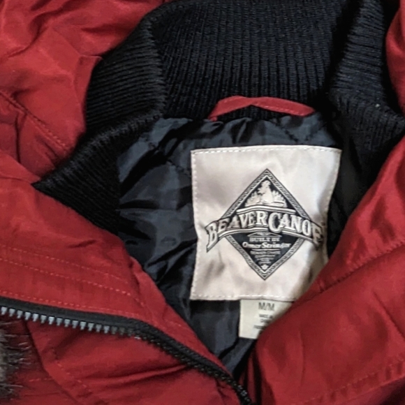 NWOT Beaver Canoe Winter Jacket with Detachable Faux Fur from Hood Mid-Length - Picture 4 of 6